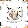 Adesivos de Fantasma Fofo para Vaso Sanitário de Halloween Autoadesivos Impermeáveis Decoração de Assento de Vaso Sanitário de Banheiro Adesivos de Decoração de Parede de Banheiro