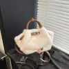 Lujo Ligero Peluche Simple Moda Hombro Único Portátil Viaje Cruzado 2026 Nube Nuevo Otoño Bolso de Hombro Colgante Conejo Femenino