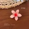 Pinza para el pelo de flor de Plumeria colorida transfronteriza europea y americana, Pinza de pico de pato vintage, Pinza lateral, Pinza media, Pinza de tiburón para la parte posterior de la cabeza