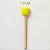 Venta al por mayor del fabricante Mango de madera Cabeza de hongo Cepillo de esponja Niños DIY Pintura Sello de esponja Pincel de arte Graffiti Pigmento