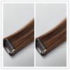 Pieza de extensión de cabello de una sola tarjeta, pieza de cabello largo y liso, pieza pequeña, pieza de extensión de cabello invisible fina, pieza de reemplazo de parche de extensión de cabello sin costuras y esponjosa