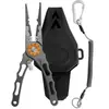Herramienta de pesca exterior de aleación de aluminio, tijeras de pesca, control de peces, pinzas de pesca extendidas, pinzas para señuelos multifuncionales para abrir argollas y quitar anzuelos
