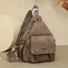 Bolso Retro Multiusos para Mujer Transfronterizo, Gran Capacidad, Mochila Nueva de Piel Suave, Bolso de Hombro, Bolso de Pecho, Mochila para Mujer Ligera y de Moda
