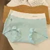 Ropa interior tipo bóxer de algodón puro para mujer, con bloques de color, de cintura media, con entrepierna extendida, antibacteriana, nueva, grado 10A, para madre y bebé