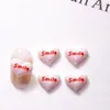 Lindos Macarrones Corazón Dibujos Animados Joyería para Uñas Resina Estéreo Accesorios de Uñas Portátiles Pegamento en Crema DIY Pequeños Accesorios
