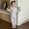 Conjunto de Ropa Interior Térmica Sin Costuras de Lana y Seda para Niños 2026 Otoño/Invierno Ropa de Otoño y Pantalones para Niños y Niñas Ropa de Casa