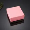Caixa de embalagem de joias spot textura padrão trançado côncavo-convexo grade anel colar pulseira brincos caixa de joias prateada
