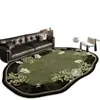 Alfombra de Pelo Rizado Estilo Vintage, Cobertura Completa de Área Grande, Alfombra Retro para Sala de Estar de Uso Doméstico, Resistente a las Manchas y Fácil de Mantener, Felpudo para Mesa de Café y Patas de Mesa