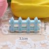 Nova joia de micro paisagem simulação cor de doce cerca pequena cerca de resina casa de boneca diy acessórios de cola de creme