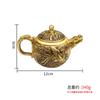 Tetera de Latón Dragón y Fénix Tetera Portátil Adornos Pequeña Tetera para Buda Hada Copa de Vino Jarra de Vino Artesanías Juego de Té Hogar