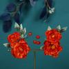 Hera Nova Grampo de Cabelo Flor Wrap Feito à Mão Flor de Flanela Macia Acessórios de Cabelo Laterais Diário Hanfu Cheongsam Adorno de Cabeça Antigo