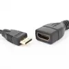 Mini HDMI Macho a HDMI Hembra C Macho a un Cable HD para Monitor Hembra Adaptador de Cable Mini HDMI a Estándar