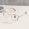 Monturas de gafas de ojo de gato a la moda, monturas de gafas lisas de moda europeas y americanas, gafas fotocromáticas anti-luz azul de metal de comercio exterior transfronterizo
