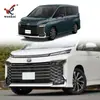 Adecuado para 22 Toyota Voxy Serie 90 Tiras Decorativas para Rejilla Frontal Superior y Media, Tiras Brillantes Decorativas de Acero Inoxidable para Rejilla Frontal Modificada
