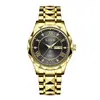 Reloj de cuarzo LIGE/Lige nuevo para hombre, de negocios, multifuncional, luminoso, impermeable, doble calendario, reloj elegante, todo negro