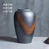 Vaso de Cerâmica Holly Salgueiro da Neve Salgueiro Prateado Diâmetro Grande Planta Verde Simples Mesa de Jantar Ajuste de Água Arranjo de Flores Enfeites