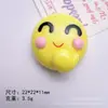 Accesorios de Resina con Expresión Sonriente de Dibujos Animados Pegamento de Crema para Manualidades DIY Funda de Teléfono Móvil Pasador Diadema Flor para Zapato Colgante Material de Joyería