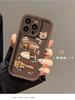 Funda con diseño de oso de la suerte para Samsung A55, funda estéreo, A05E, Coffee Doll S25, funda protectora con personalidad de marca de moda