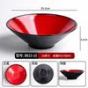 Tigela cônica bicolor, tigela de melamina para macarrão comercial, tigela especial para casas de macarrão, adequada para macarrão de caracol, wontons, macarrão misto, ramen e hot pot picante