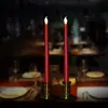 Vela Electrónica LED Control Remoto de Diez Teclas Luz de Vela Palo de Vela con Control Remoto Navideño Vela de Iglesia Vela Electrónica para Oración Sacrificial