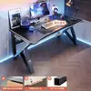 Mesa de computador, mesa de trabalho, conjunto de mesa e cadeira para jogos em casa, mesa simples para quarto, estação de trabalho, mesa de estudo, mesa de escritório para apartamentos de aluguel