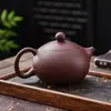 Tetera Fengming hecha a mano, tetera de arcilla Yixing, tetera Xishi de gran capacidad para uso doméstico, juego para preparar té, juego de té tradicional chino, hecha de arcilla de mineral original