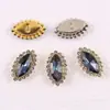 Ojo de Caballo Girasol Cosido a Mano Joyería de Diamantes Accesorios Pañuelo para la Cabeza Zapatos con Agujero DIY Accesorios para Cinturón Pasador de Pelo Diamante de Vidrio de Cristal