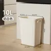 Papelera Cuadrada de Gran Capacidad sin Tapa para Uso Comercial en Restaurantes, Hoteles, Fábricas, Cubos Vacíos para Uso Doméstico, Papelera de Saneamiento para Baño