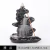 Queimador de Incenso de Refluxo Cerâmico Preto Novo Criativo para Casa Escritório Queimador de Incenso Ornamentos de Caminho de Incenso Fabricante Dropshipping