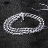 Envío gratuito, cuentas dispersas de cristal blanco natural 7a, cristal completo, joyería DIY semiacabada, cuentas de loto, accesorios del Palacio Qing Dieciocho