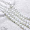Blanco Lechoso AB colorido perlas de pez humano perlas redondas perlas sueltas material para collar pulsera de cuentas hecha por uno mismo accesorios de joyería caseros