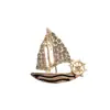 Broche Navegación Suave, Insignia Elegante de Alta Gama para Hombres y Mujeres, Pin de Velero Pequeño, Hebilla Anti-Exposición, Accesorios de Solapa para Traje