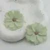 Flores de simulação diy cabeças de flor multicamadas Headdress Hanfu guirlanda de flores artesanal materiais flores de seda flores para grampo de cabelo flores para decoração de casamento flores