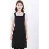 Delantales hechos a medida con tirantes anchos, con logotipos impresos para catering, supermercados y fruterías; ropa de trabajo duradera fabricada y vendida al por mayor