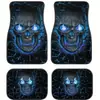 Alfombrillas de coche estilo americano de terciopelo de cristal con diseño de mariposa, absorbentes de agua, resistentes a la suciedad, resistentes al desgaste, fáciles de mantener, juego de cuatro piezas, en stock