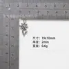 Acessórios DIY de liga metálica mais vendidos 19x10mm pingente de flor de girassol para colar pulseira brincos acessórios de joias atacado