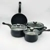 Conjunto de Sete Peças em Formato de Tambor, Panela de Sopa, Leiteira, Frigideira para Omelete