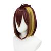 Peruca Cosplay de Streamer Virtual Vtuber Petra Gurin Pinguim Cabelo Médio-Longo Mechas Franja Universal para Cabelo Curto