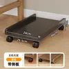 Base de caja de almacenamiento móvil con ruedas, estante de almacenamiento, bandeja para computadora debajo del escritorio, soporte para impresora con rueda universal