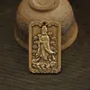 Novo Chaveiro de Latão Retrô com Retrato de Mazu Pingente da Marca Mazu Óleo Vermelho Decoração de Barraca de Ponto Turístico