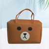 Nova bolsa de viagem de feltro grande capacidade armazenamento de miudezas bolsa de mão espessada bolsa de almoço bento atacado