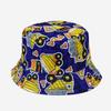 Comercio exterior nuevo sombrero de pescador para niños lindo dibujo animado excavadora sombrero de sol primavera y otoño nuevo sombrero de sol para niños al por mayor