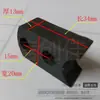 Aleación de Aluminio Puerta Retráctil Eléctrica Accesorios de Plástico Bloque Tenedor de Goma Deslizante Almohadilla Funda Resistente al Desgaste Conector de Clip de Cable Guía