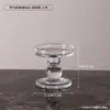 Suporte de vela de vidro vintage estilo francês para mesa de jantar, decoração para jantar à luz de velas, fotografia de casamento e pousada, base para vela de aromaterapia