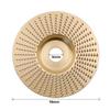 Disco de amolado angular de 100 mm con bisel y arco espinoso para carpintería, pulido y moldeado, herramienta eléctrica