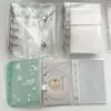 Coleção M5 Caderno de Folhas Soltas Acessórios para Páginas Internas Livro Planejador de Armazenamento Capa de PP Livro de Cartões Mini Bolso Interno Portátil