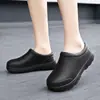 Zapatos de Chef, Transpirables, Antideslizantes, Impermeables, Resistentes al Aceite, Zapatos de Cocina, Zapatos de Trabajo para Hombre de Primavera y Otoño, Zapatos de Enfermera, Botas de Lluvia, Zapatos de Agua para Mujer, Negro