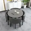 Mesa de Recepção Simples e Combinação de Cadeiras Mesa de Negociação Recepção de Loja Comercial Mesa e Cadeira Mesa Redonda Pequena para Lazer de Escritório