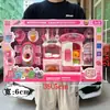 Juguete de juego infantil simulación de comida cocina caja registradora accesorios traje niñas instituciones de formación caja de regalo al por mayor