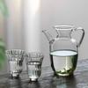 Tetera de Imitación de la Dinastía Song para Té Verde con Filtro, Tetera de Mano, Tetera de Vidrio de Borosilicato Alto, Resistente a Altas Temperaturas, Separación de Agua y Té, Juego de Té, Tetera